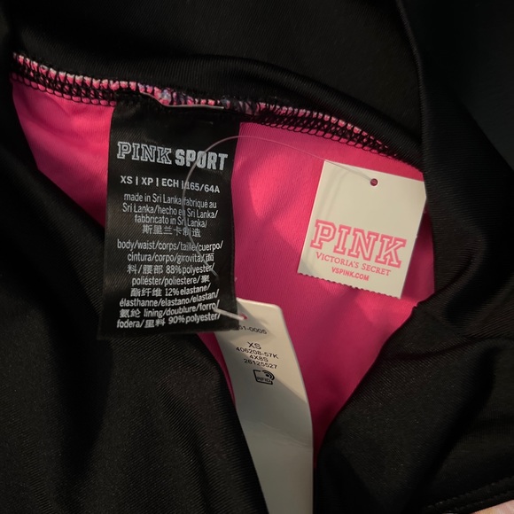 NWT Victoria's Secret PINK Gym to Swim Ruched Shortie shorts Hawaiian floral XS - Picture 5 of 7